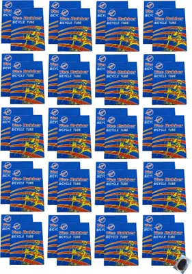 Image de 50 chambres à air VEE Rubber 16" avec valve SV (valve française), rustines incluses