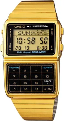Image de Casio Montre unie Databank Digital Quartz Acier inoxydable revêtu