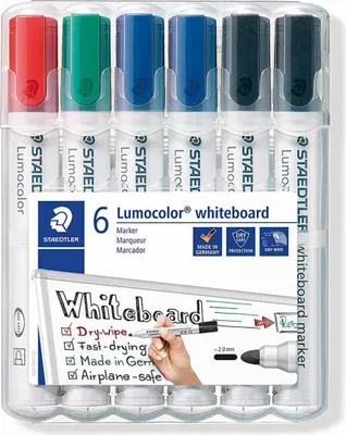 Produktbild von Staedtler Whiteboardmarker Lumocolor 6er Box Sonderedition