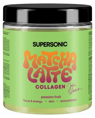 Zdjęcie produktu dla Supersonic Matcha Latte Collagen Marakuja 280 g z kolagenem rybim Peptan