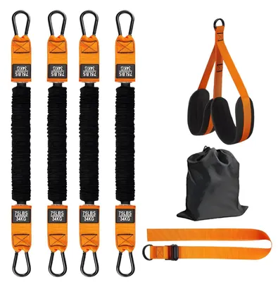 Produktbild von Omgoods – Set mit 4 Widerstandsbändern für Klimmzüge und Krafttraining