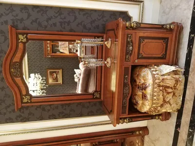 Produktbild von Luxus Klasse Barock Rokoko Schminktisch Spiegel Hocker Kommode Konsolen Tisch
