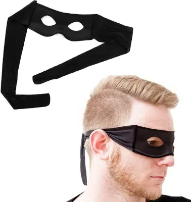 Produktbild von Oblique Unique Banditen Augen Maske Party Karneval Fasching - schwarz