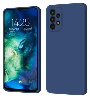 Produktbild von Hülle für Samsung Galaxy A23 5G Case Cover Bumper Smartphone Softgrip Schutzhülle Farbe: Blau