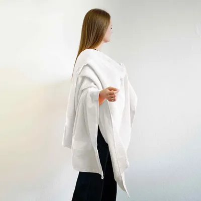 Immagine prodotto di set di asciugamani in spugna Carli - 100% cotone - Oekotex 500 GSM - Asciugamani in spugna - Asciugamano da bagno, asciugamano da bagno grande 100x150 cm- Bianco