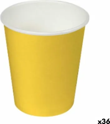 Obrázek produktu pro Sada jednorázových kelímků algonkarton žlutá 36 kusů (24 kusů)