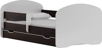 Immagine prodotto di BDW NUOVO letto per bambini, 2 piani di appoggio, 2 materassi, letto matrimoniale, legno wengé, 180x90