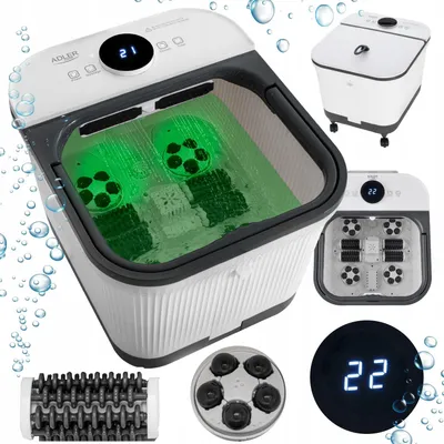 Zdjęcie produktu dla MASAŻER DO STÓP WODNY Hydromasażer PODGRZEWANIE Timer Rolki Wałki masujące