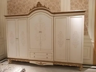 Produktbild von Kleiderschrank Schlafzimmer Holz Schrank Antik Stil Barock Rokoko Schränke Luxus