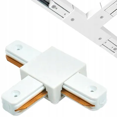 Produktbild von Decorya Verbinder für Stromschienen T-Form Weiß