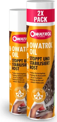 Produktbild von OWATROL Öl Oil Bundle: 2 x 300 ml Spray, Rostumwandler, Grundierung, Rostschutz, dauerhaft elastisch, Oldtimer, Lufttrocknend