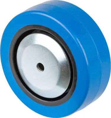 Produktbild von BS Rollen Rad Durchmesser 100mm Tragkraft 140kg Elastic-Vollgummi-Rad Nabenlänge 40mm - B61.101