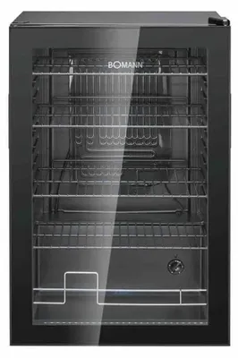 Image de Bomann KSG 7290, réfrigérateur à boissons, modèle autonome, noir, noir, ouverture à droite, 115 l
