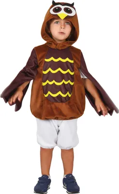 Produktbild von Eule Kinderkostüm bunt - 92/104 (3-4 Jahre)