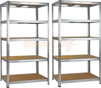 Produktbild von Bolzenloses Gestell 5P 175 kg 90x40x180 cm, 2 Stück