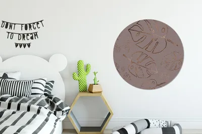 Produktbild von MuchoWow® - Wand-Kreis - Wohnzimmer - Bild - Runde - Wanddeko - Dibond - Kunstdrucke