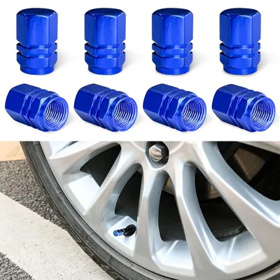 Obrázek produktu pro Hliníkové krytky ventilů pro automobily – univerzální a vodotěsné – 8 kusů