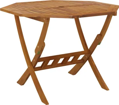Immagine prodotto di vidaXL Tavolo da giardino pieghevole 90x75 cm in legno massiccio di acacia