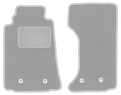 Immagine prodotto di Tappetini in moquette per Mazda MX-5 III 2005-2015 (cabrio) – set 4 pezzi, grigi, su misura – Wielganizator OSLO