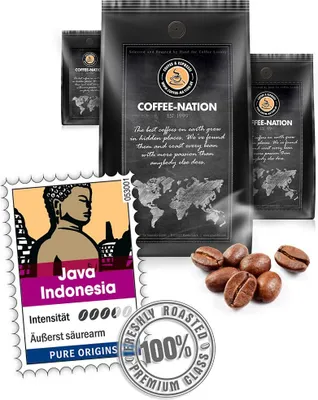 Produktbild von Kaffee JAVA INDONESIA von Coffee-Nation, 500g Bohnen