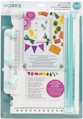 12-tlg. All-In-One Werkzeug für Papierbasteln, Scrapbooking & Karten