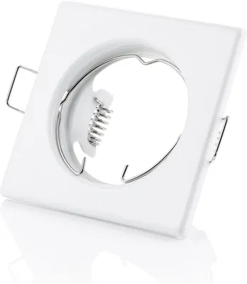 Produktbild von LED Einbaustrahler eckig weiß matt einbauspot GU10 230V