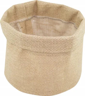 Produktbild von Blumentopfabdeckung aus Jute, Naturstoff für Blumentopf 21x24cm
