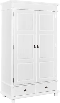Produktbild von Inter Link Kleiderschrank DANZ 2 Weiß Massivholz