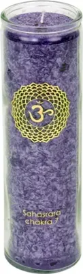 Produktbild von Duftkerze Stearin 7. Chakra 100 Stunden -- 21x6.5 cm