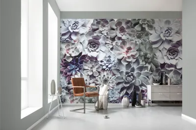 Produktbild von Komar Fototapete "Shades", grau / blau, 368 x 254 cm