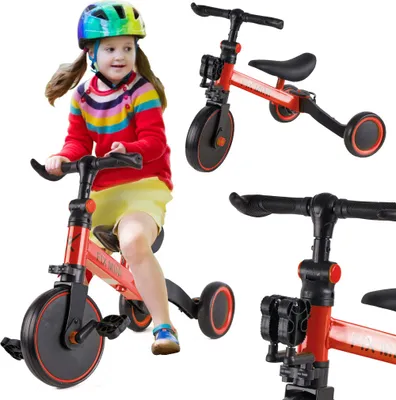 Produktbild von Trike Fix Mini Laufdreirad 3in1 mit Pedalen rot