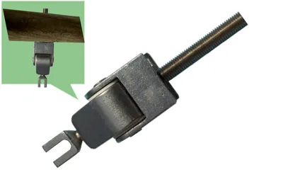 Produktbild von Schaukelgelenk M12x140 mm Edelstahl mit Drehwirbel und Nylonlager