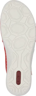 Produktbild von Rieker Damen Schnürschuh weiche Ledersohle Reißverschluss zum Schlupfen 52521, Größe:42 EU, Farbe:Rot