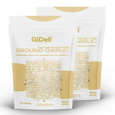 Immagine prodotto di Aglio in polvere macinato 2 kg, naturale, per carne, verdure e pesce, aroma intenso, GiDeli