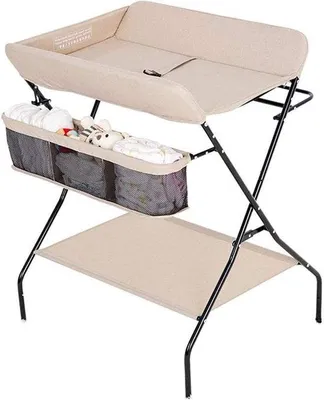 Produktbild von Famanu Wickeltisch - Faltbare Wickelstation - Babyzimmer Organisieren - Platzsparendes Design