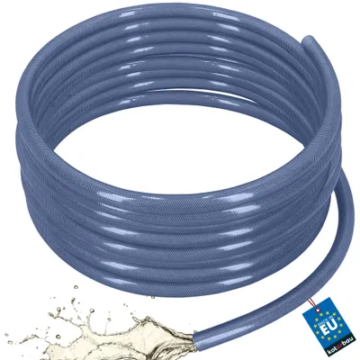 Produktbild von KOTARBAU® PVC Schlauch ø 25mm / 4mm Druckluftschlauch 25m Wasserschlauch PVC Gewebeschlauch Kompressorschlauch Chemikalienschlauch Transparent Blau