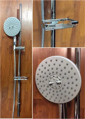 Produktbild von Duschstange Duschsäule Messing verchromt komplett