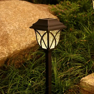 Obrázek produktu pro Zahradní solární zapichovací lampa černá MP4806 (2 ks) Myers Power
