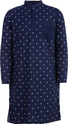 Produktbild von Nachthemd Langarm - Stehkragen, Farbe:navy, Größe:XL