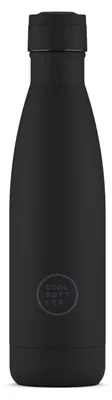 Thermische Edelstahlflasche 500 ml, schwarz, 26,5 x 7 cm