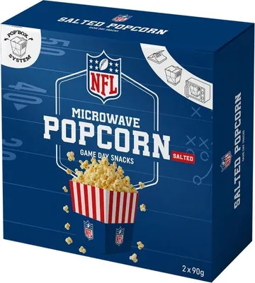Produktbild von NFL Popcorn salzig 180g (2x90g)