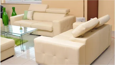 Produktbild von Sofa 2 Sitzer Design Sofas Polster Couchen Leder Relax Moderne Zweisitzer Neu