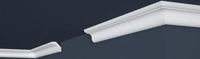 Produktbild von PROVISTON | Stuckleiste | Polystyrol | 29 x 29 x 2000 mm | Weiß | Deckenleiste