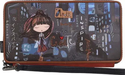 Image de Anekke porte-monnaie Contemporary RFID Passport Wallet Multicolor multicolore