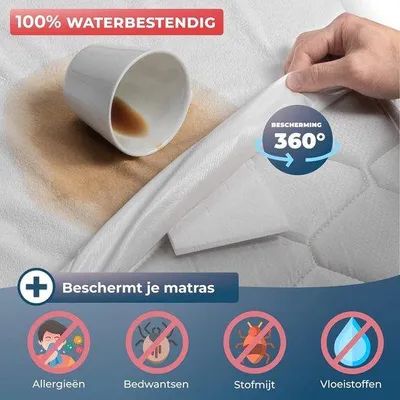 Zdjęcie produktu dla Wodoodporny pokrowiec na materac z miękką bawełnianą powierzchnią