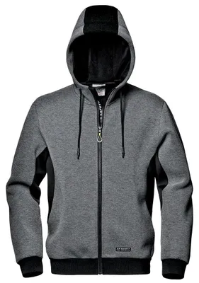 Immagine prodotto di Giacca da lavoro Sir Safety Scuba con cappuccio da uomo, traspirante, grigio/nero, taglia L, grigio/nero