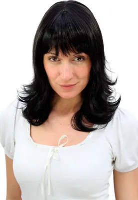 Produktbild von WIG ME UP Perücke schwarz, gewellte Spitzen 3017-2
