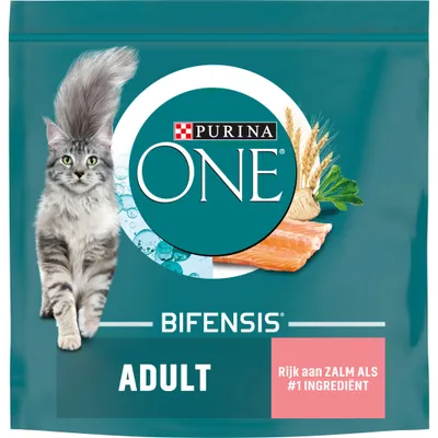 Productafbeelding van Purina One Adult Zalm & Granen 800gr