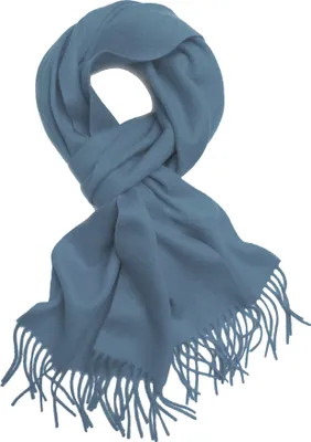 Produktbild von Kaschmirschal Damenschal Herrenschal Schal Kaschmir Cashmere Wollschal Winterschal Mittelblau Blau