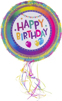 Produktbild von Pinata "Happy Birthday" | Bunt - 50 cm